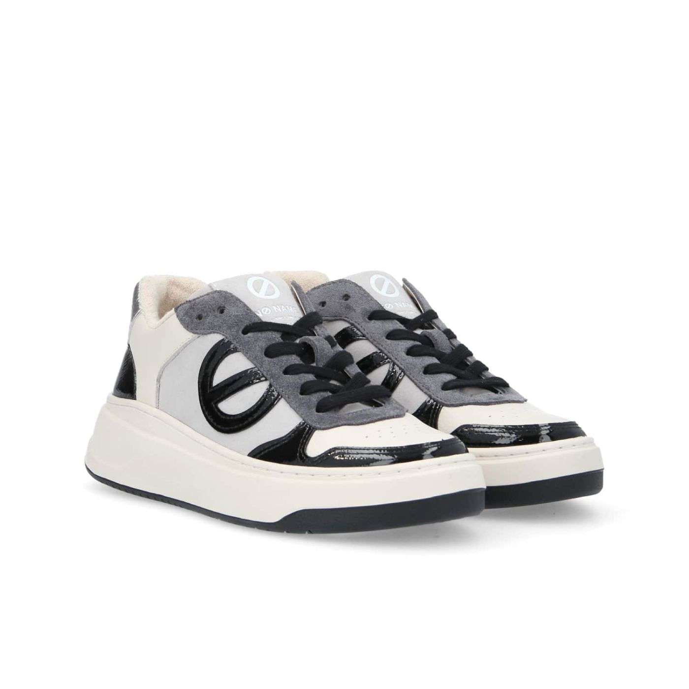 BRIDGET SNEAKER W  -  SDE/GRAIN/CRUMP  - GRIGIO/NERO/BIANCO SPORCO/